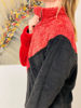Imagen de Buzo Finnigan Negro Rojo y Rosa