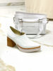 Imagen de Cartera Scarlett Blanco Charol Arrugado