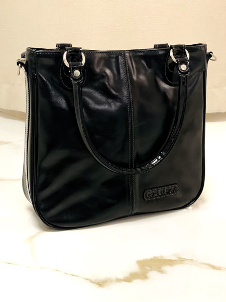 Imagen de Cartera Brit Negro Milano Charol