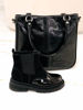 Imagen de Cartera Brit Negro Milano Charol