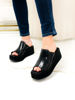 Imagen de Sandalia Ifach Negro Lagarto