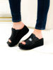 Imagen de Sandalia Ifach Negro Lagarto