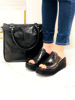 Imagen de Sandalia Ifach Negro Lagarto