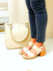Imagen de Sandalia Rialto Natural Milano Charol