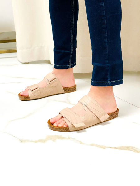 Imagen de Sandalia Banff Nude Croco