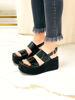 Imagen de Sandalia Keops Negro Lagarto Charol