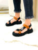 Imagen de Sandalia Ramses Whisky y Negro