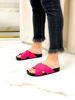 Imagen de Sandalia Moore Fucsia y Negro