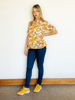 Imagen de Blusa Liv Estampada Mostaza