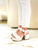 Imagen de Sandalia Watson Blanco Lagarto Charol