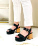 Imagen de Sandalia Watson Negro Lagarto Milano