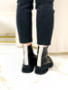 Imagen de Bota Lavinia Negro y Blanco Craquelado