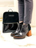 Imagen de Bota Britney Negro Charol Nobuck