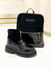 Imagen de Mochila Quidditch Negro Charol Gamuza