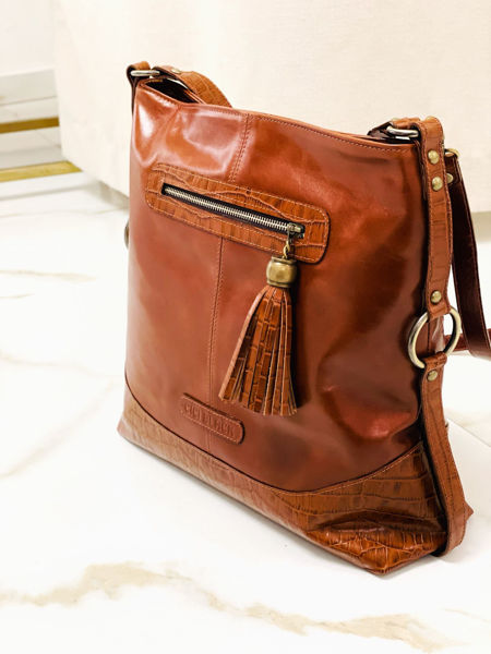 Imagen de Cartera Serena Whisky Milano Croco