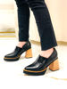 Imagen de Zapato Vasari Negro Lagarto Milano