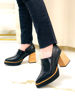 Imagen de Zapato Vasari Negro Lagarto Milano