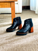 Imagen de Bota Britney Negro Charol Nobuck