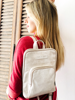 Imagen de Mochila Bouman Blanco Craquelado