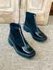 Imagen de Bota Krum Negro Charol Nobuck