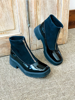 Imagen de Bota Krum Negro Charol Nobuck