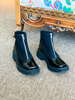 Imagen de Bota Krum Negro Charol Nobuck