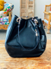 Imagen de Cartera Monaco Negro Lagarto Total