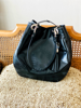 Imagen de Cartera Monaco Negro Lagarto Total