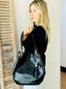 Imagen de Cartera Monaco Negro Lagarto Total