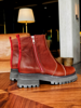 Imagen de Bota Lavinia Chocolate y Rojo