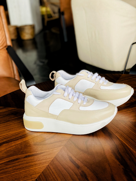 Imagen de Sneaker Simbel Natural y Blanco