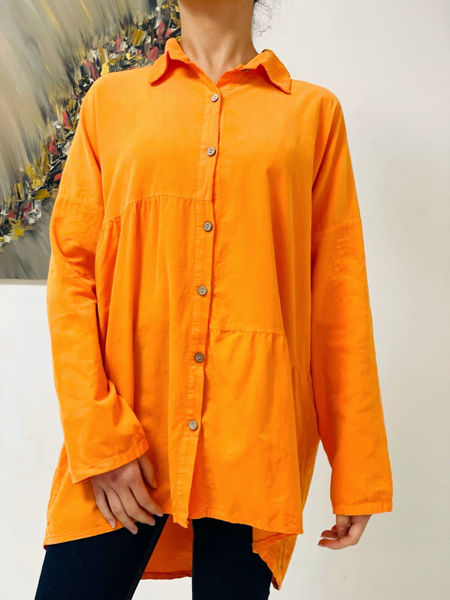 Imagen de Camisa Aretha Naranja Pana