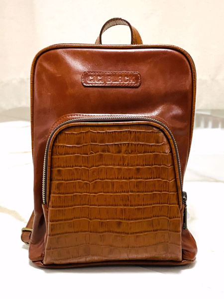 Imagen de Mochila Bouman Whisky Croco