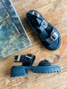 Imagen de Sandalia Amalfi Negro Lagarto