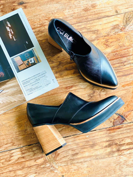 Imagen de Zapato Comte Negro Lagarto