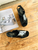 Imagen de Sandalia Scopello Negro Charol Nobuck