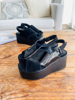 Imagen de Sandalia Scopello Negro Charol Nobuck