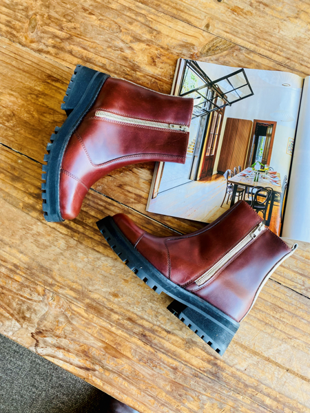 Imagen de Bota Lavinia Chocolate y Natural