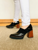 Imagen de Zapato Comte Negro Nobuck Charol