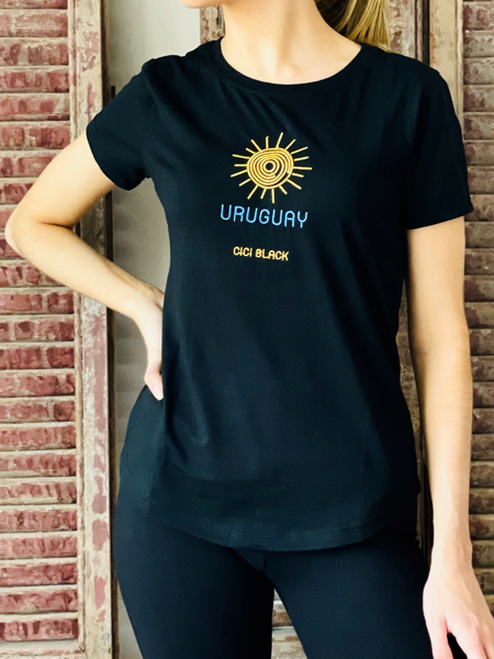 Imagen de Remera Uruguay Negra
