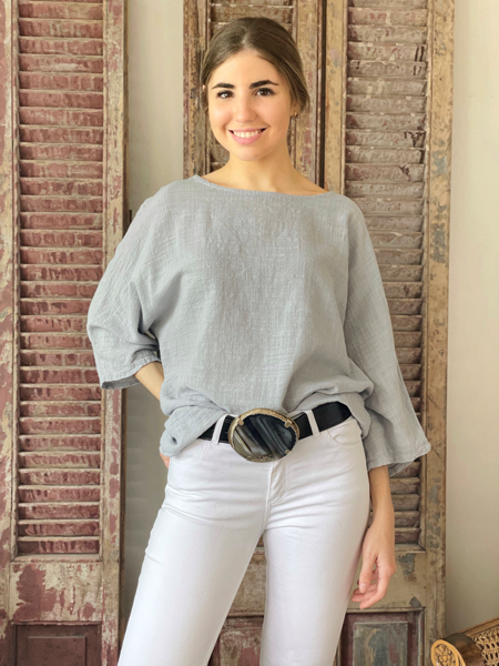Imagen de Blusa Doha Gris