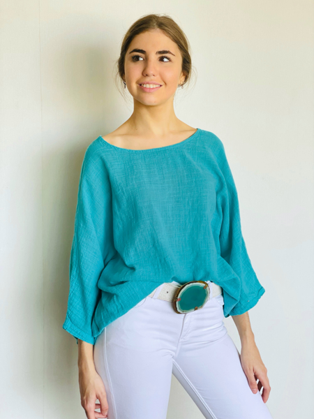 Imagen de Blusa Doha Turquesa