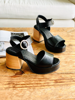 Imagen de Sandalia Watson Negro Lagarto Milano