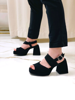 Imagen de Sandalia Bassa Negro Nobuck