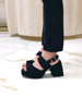 Imagen de Sandalia Bassa Negro Nobuck