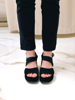 Imagen de Sandalia Bassa Negro Nobuck