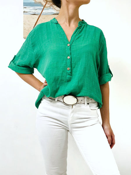 Imagen de Blusa Dion Verde Esmeralda
