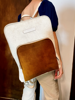 Imagen de Mochila Bouman XL Blanco Craquelado y Whisky