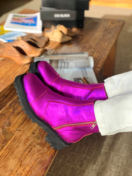 Imagen de Bota Lavinia Fucsia Metalizado