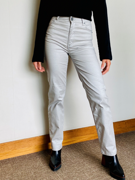 Imagen de Pantalon Metalizado Plateado
